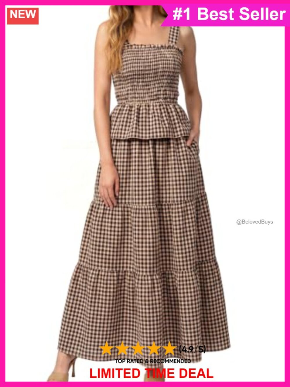 Womens 2 Piece Skirt Set Cotton Polyester Tank Top Maxi Skirt Vacation